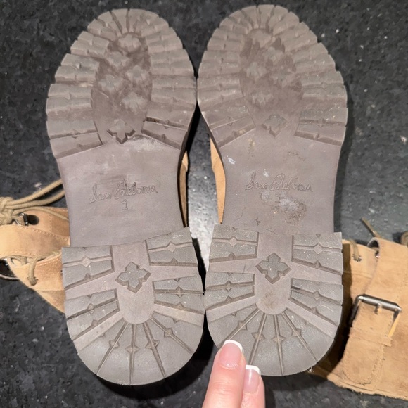 NEW SAM EDELMAN BROWN Junip Genuine Leather Suede Combat Boots Lace-Up Boots 9 - Picture 12 of 12